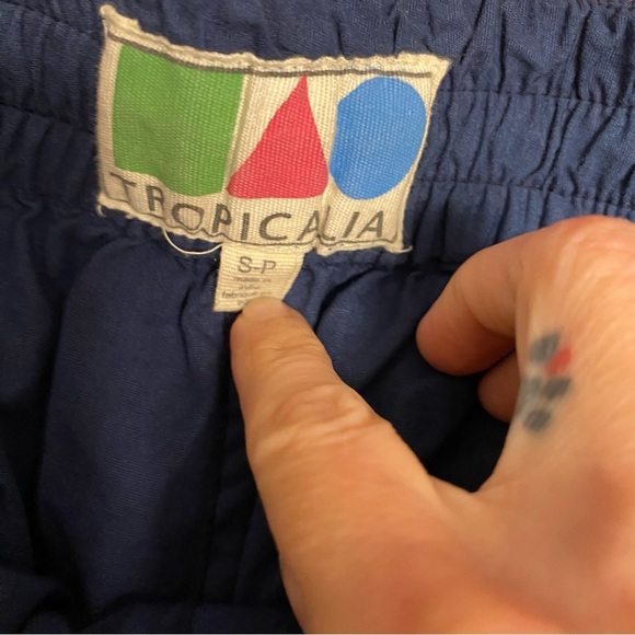 NWT Tropicalia Urban Outfitters Tie Dye Joggers Elastic Waist Drawstring Blue - Picture 5 of 8